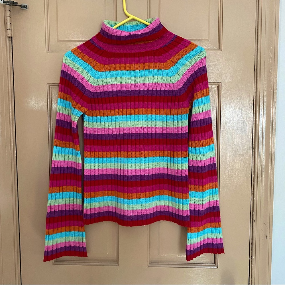 Derek Heart Vintage Rainbow Sweater